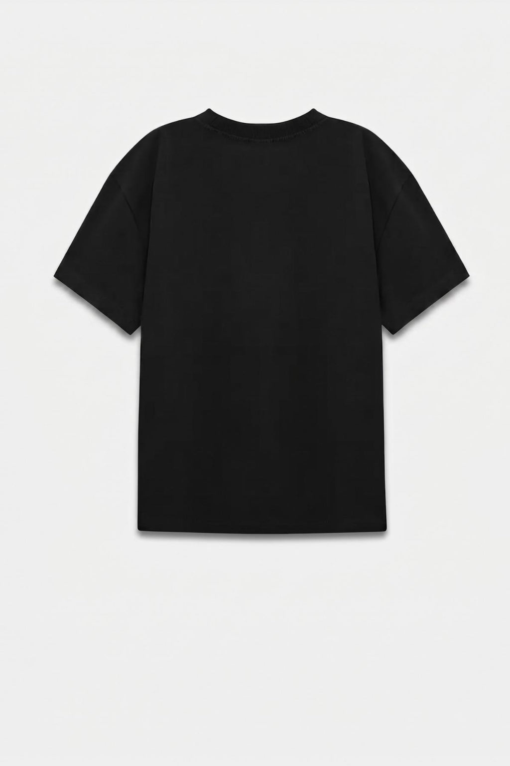 Kadın Bisiklet Yaka Pamuklu Oversize Relaxed Kısa Kol T-shirt