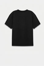 Kadın Bisiklet Yaka Pamuklu Oversize Relaxed Kısa Kol T-shirt