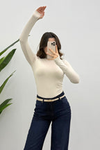 Kadın Taş Parmak Detaylı Body