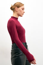 Kadın Cherry Parmak Detaylı Body