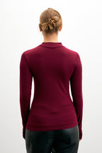 Kadın Cherry Parmak Detaylı Body