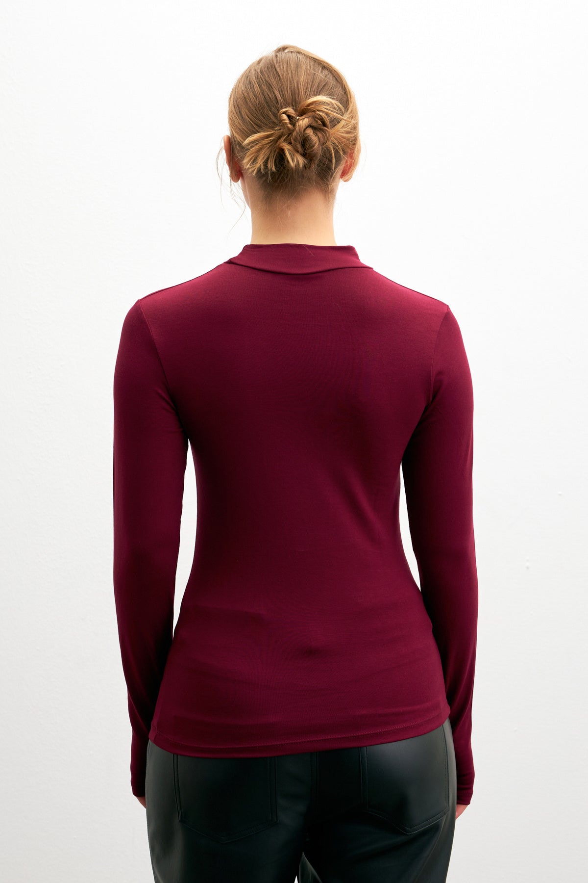 Kadın Cherry Parmak Detaylı Body