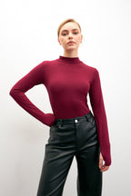 Kadın Cherry Parmak Detaylı Body