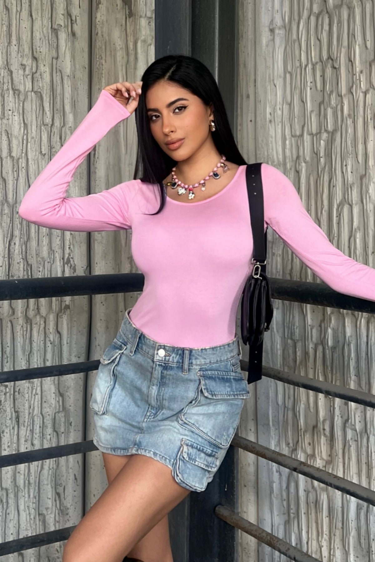 Kadın Pembe Prenses Yaka Bluz