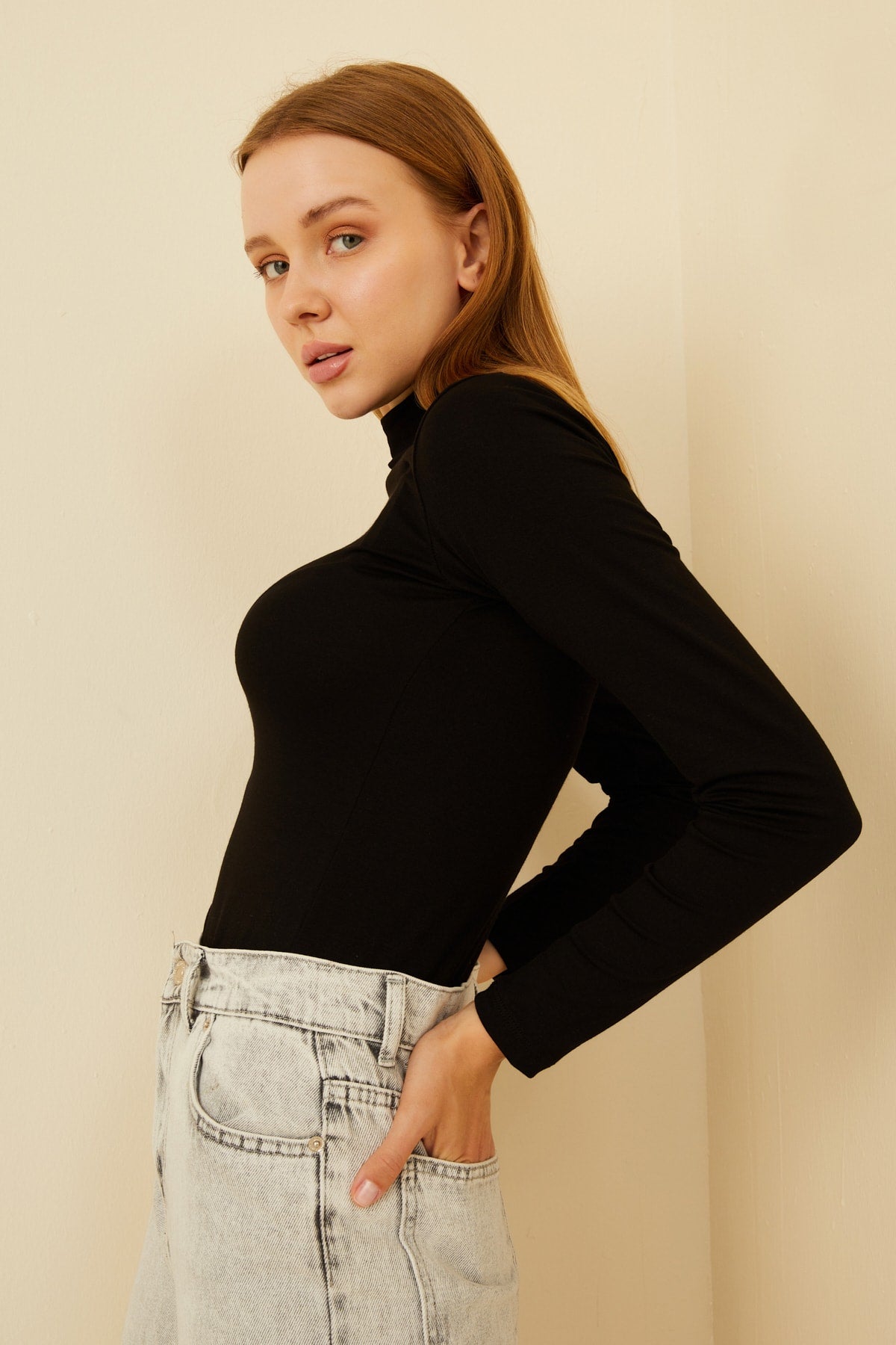Kadın Siyah Body